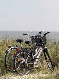 Radfahren an der Nordsee